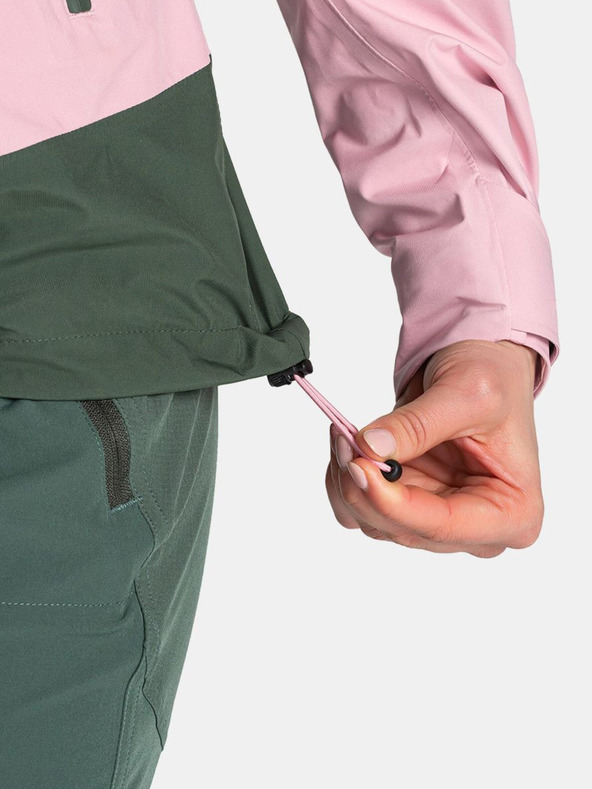 Kilpi Giacca impermeabile verde e rosa da donna Kilpi Mamba