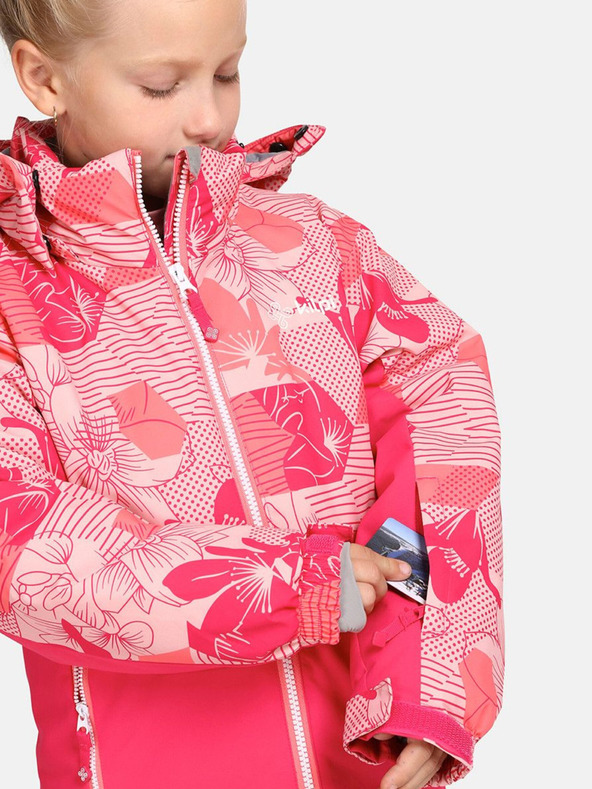 Kilpi Giacca da sci bambina rosa scuro Kilpi Samara-JG