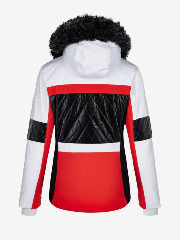 Kilpi Giacca invernale da donna bianca e rossa Kilpi Elza-W