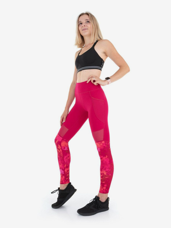 Kilpi Leggings sportivi da donna rosa scuro Kilpi Ligano