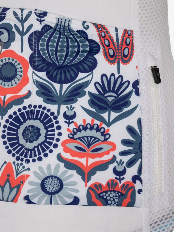 Kilpi Maglia da ciclismo a fiori blu e bianca da donna Kilpi ORETI