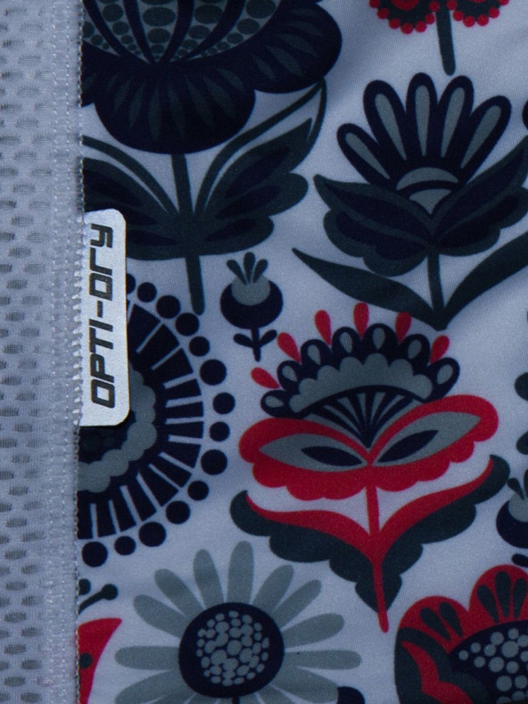 Kilpi Maglia da ciclismo a fiori blu e bianca da donna Kilpi ORETI