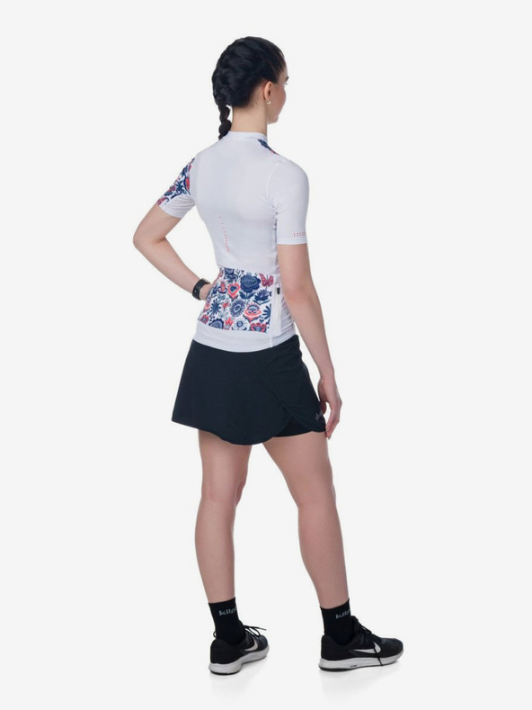 Kilpi Maglia da ciclismo a fiori blu e bianca da donna Kilpi ORETI