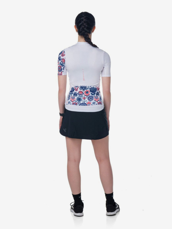 Kilpi Maglia da ciclismo a fiori blu e bianca da donna Kilpi ORETI
