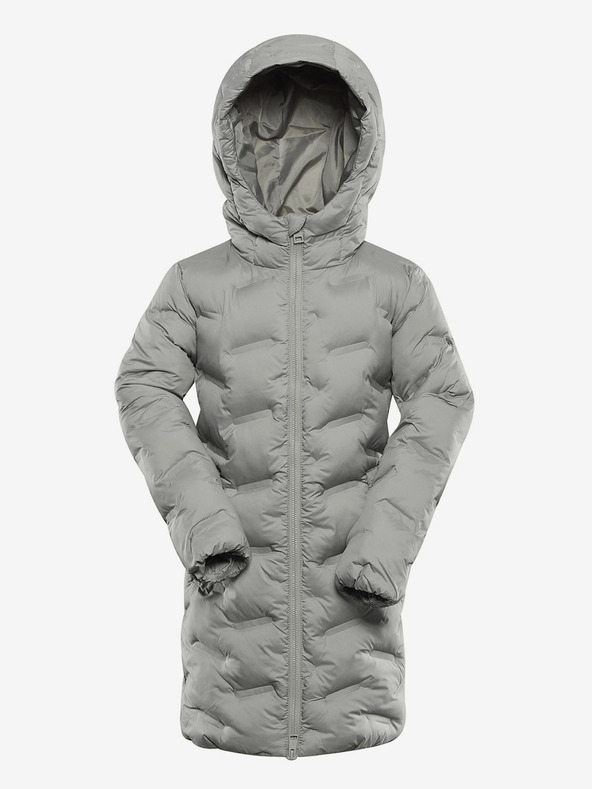 ALPINE PRO Cappotto Hi-Therm da bambina grigio con impermeabilizzazione Alpine Pro Awedo