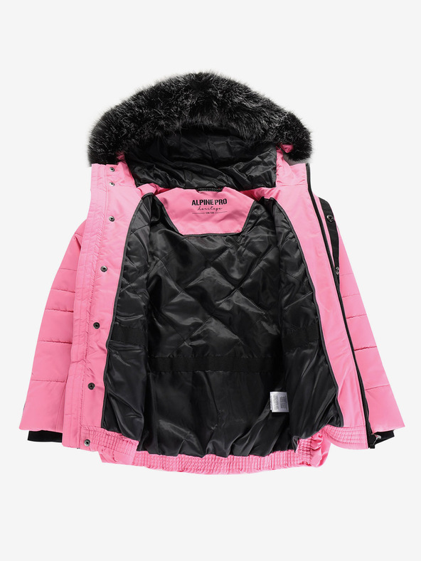 ALPINE PRO Giacca rosa da bambina con membrana PTX Alpine Pro Werdo
