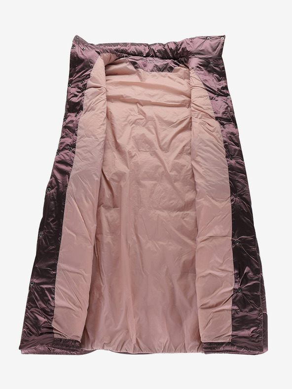 ALPINE PRO Gilet lungo trapuntato da donna con impregnazione wr ALPINE PRO UREFA rosa