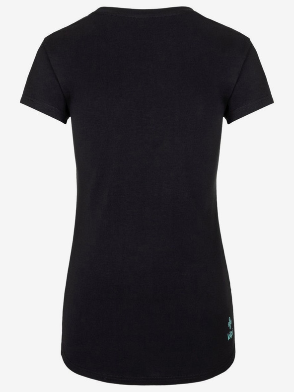 Kilpi Maglietta sportiva stampata nera da donna Kilpi TORNES