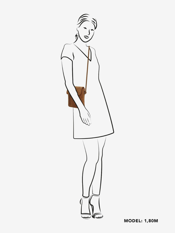 Beagles Borsetta Beagles Brunete Borsa a tracolla 1,5 l Cognac