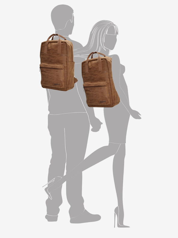 Enrico Benetti Zaino Enrico Benetti Rotterdam 13" Notebook Backpack Camel