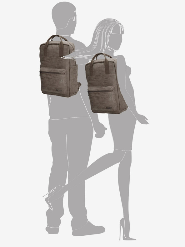 Enrico Benetti Enrico Benetti Rotterdam 13" Zaino per notebook Medium Taupe