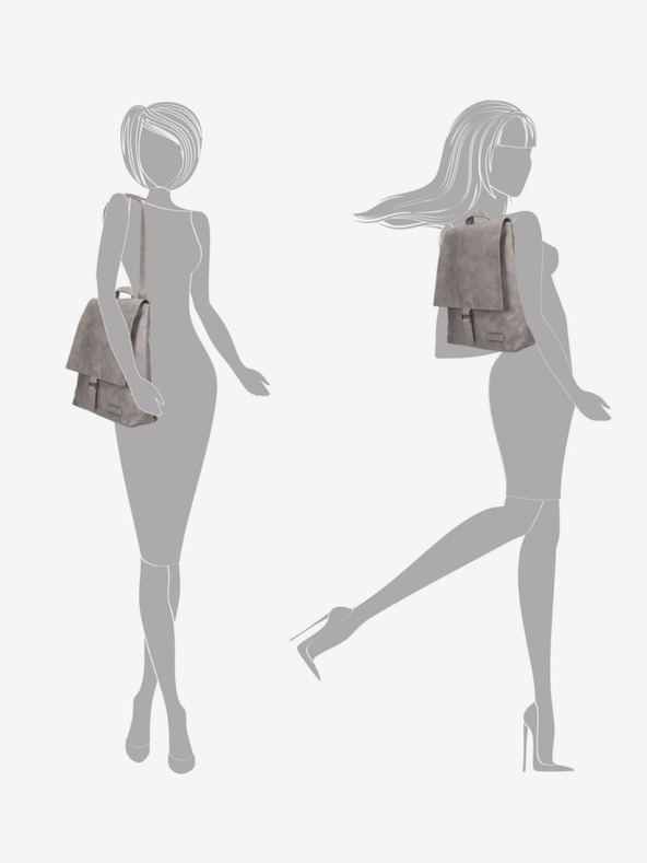 Enrico Benetti Zaino Enrico Benetti Caen 66612 Grigio Medio