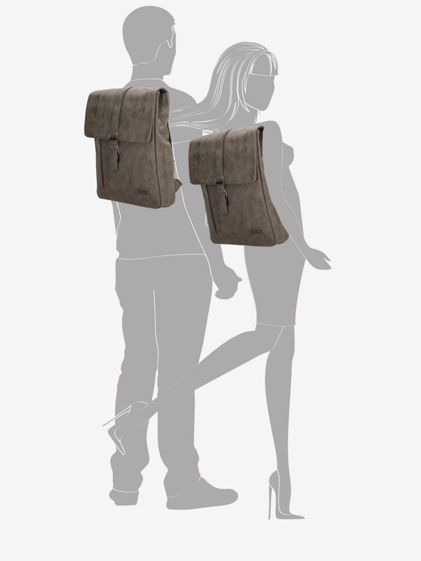 Enrico Benetti Zaino Enrico Benetti Rotterdam 17" Notebook Backpack Medium Taupe