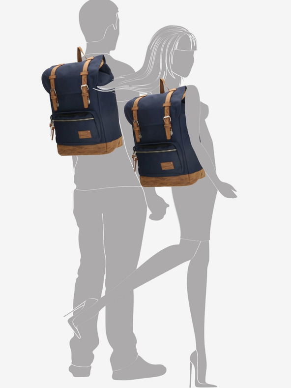 Enrico Benetti Zaino Enrico Benetti Santiago 17" Notebook Backpack 23 l Blue