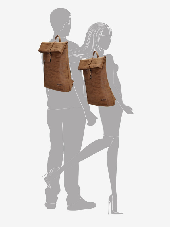 Enrico Benetti Zaino Enrico Benetti Rotterdam 15" Notebook Backpack 15 l Camel