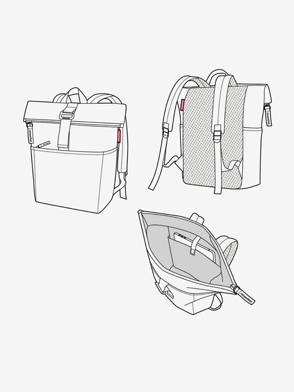 Reisenthel Zaino Reisenthel Rolltop Twist Argento