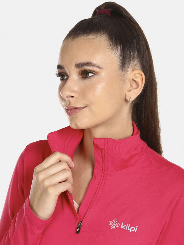 Kilpi Maglietta termica da donna rosa scuro con collo alto Kilpi WILLIE