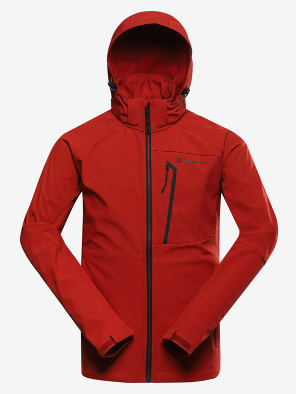 ALPINE PRO Giacca softshell da uomo rossa con membrana Alpine Pro Hoor