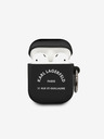 Karl Lagerfeld Custodia in silicone Rue St Guillaume per Airpods 1/2 nero Karl Lagerfeld