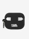 Karl Lagerfeld Logo 3D NFT Choupette Head Custodia in silicone per Airpods Pro Nero Karl Lagerfeld