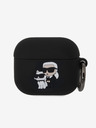 Karl Lagerfeld Custodia in silicone 3D con logo Karl e Choupette per AirPods 3 nero Karl Lagerfeld