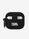 Karl Lagerfeld Custodia in silicone 3D con logo Karl e Choupette per AirPods 3 nero Karl Lagerfeld