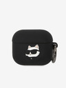 Karl Lagerfeld Custodia in silicone con logo 3D NFT Choupette Head per Airpods 3 nero Karl Lagerfeld