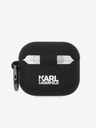 Karl Lagerfeld Custodia in silicone con logo 3D NFT Choupette Head per Airpods 3 nero Karl Lagerfeld