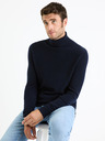 Celio Maglione dolcevita in cashmere blu scuro da uomo Celio Jehigh