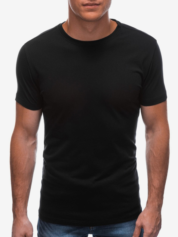 Edoti Maglietta basic da uomo nera Edoti