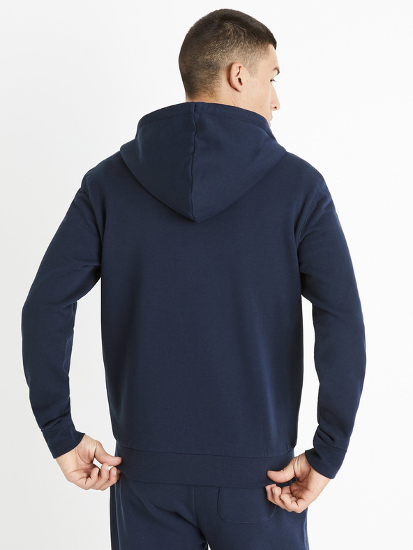 Celio Felpa basic da uomo blu scuro Celio Fethree