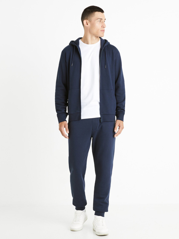 Celio Felpa basic da uomo blu scuro Celio Fethree