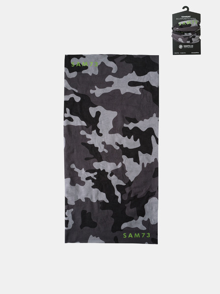 Sam 73 Sciarpa multifunzionale grigia a fantasia SAM 73
