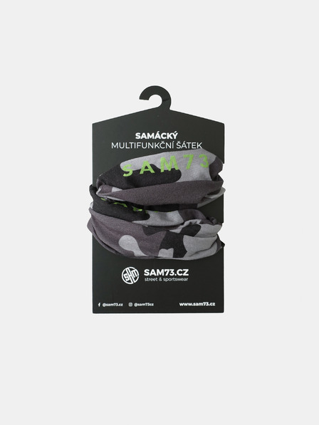 Sam 73 Sciarpa multifunzionale grigia a fantasia SAM 73