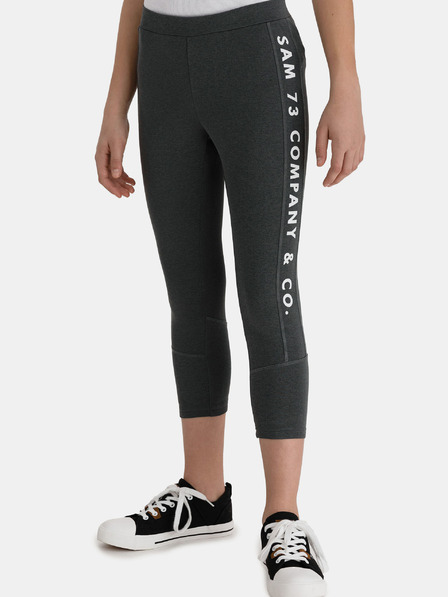 Sam 73 Leggings da bambina grigio scuro stampato SAM 73