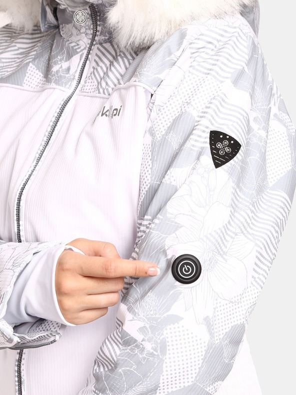 Kilpi Giacca da sci riscaldata Kilpi Lena-W bianca da donna