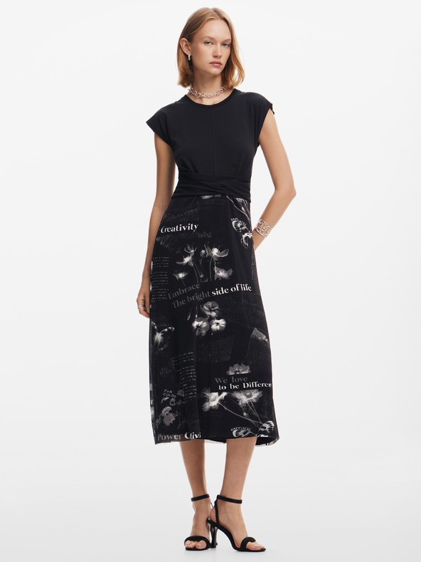 Desigual Abito Desigual da donna con motivo Good News