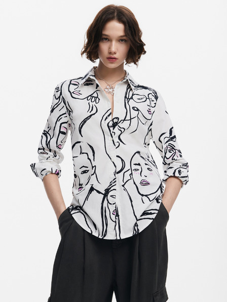 Desigual Camicia Desigual Faces a fantasia da donna