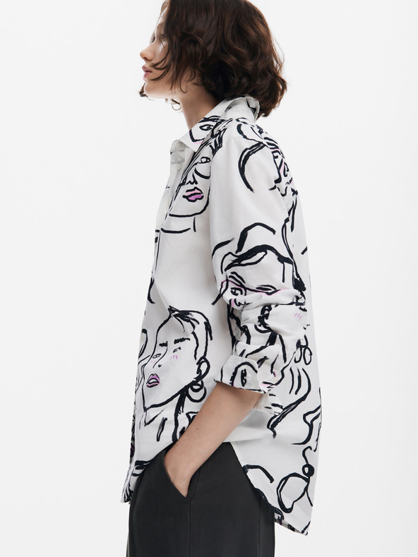 Desigual Camicia Desigual Faces a fantasia da donna