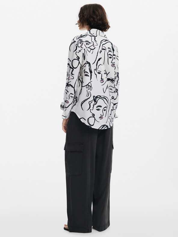 Desigual Camicia Desigual Faces a fantasia da donna