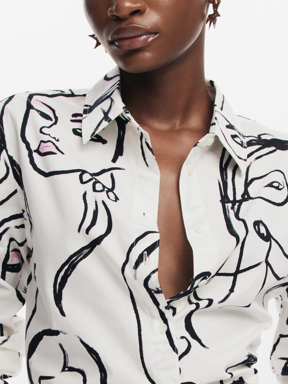 Desigual Camicia Desigual Faces a fantasia da donna
