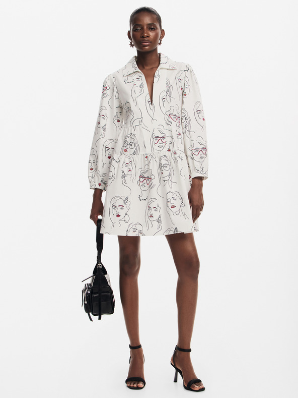 Desigual Abito Desigual Louisville da donna con camicia a fantasia