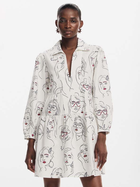 Desigual Abito Desigual Louisville da donna con camicia a fantasia