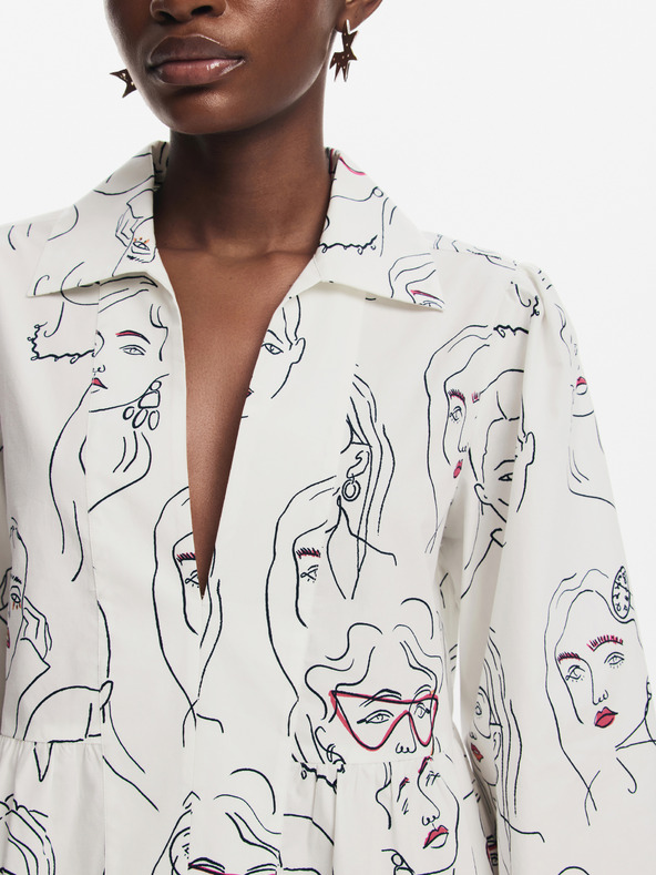 Desigual Abito Desigual Louisville da donna con camicia a fantasia