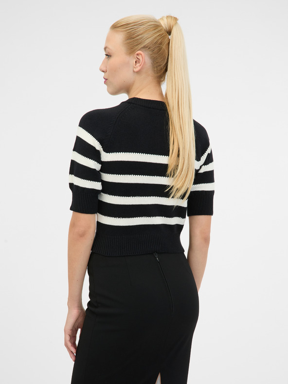 Orsay Maglione nero a maniche corte da donna ORSAY