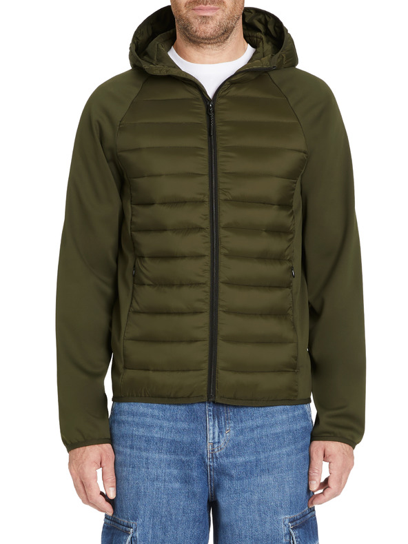 Celio Gilet con cappuccio da uomo color kaki Celio Jushellsl