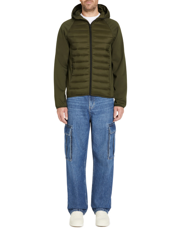 Celio Gilet con cappuccio da uomo color kaki Celio Jushellsl