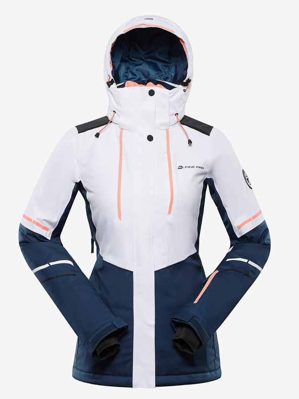 ALPINE PRO giacca da sci donna con membrana ptx ALPINE PRO ZARIBA bianco