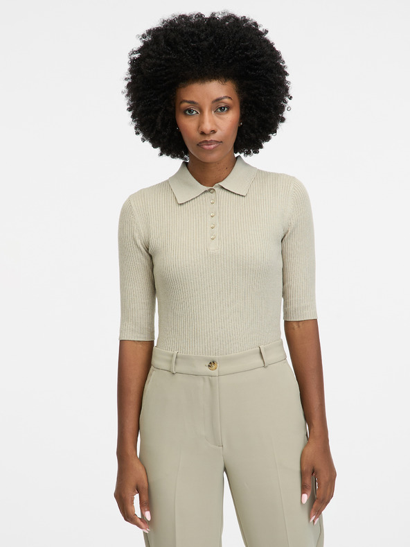 Orsay Camicia da donna grigia a maniche corte ORSAY