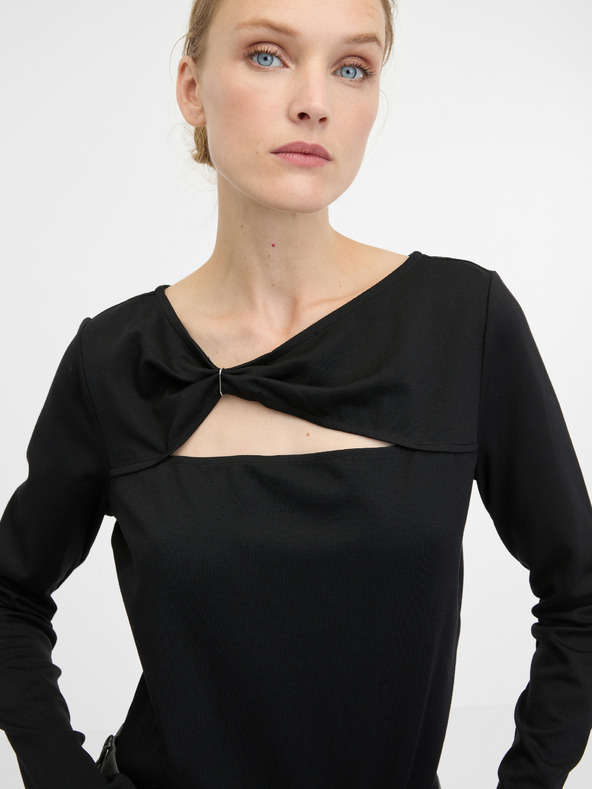 Orsay Camicia nera da donna a maniche lunghe ORSAY